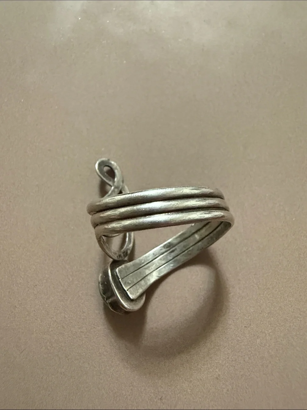 Sterling Silver Green Machalite Stone Ring size 8